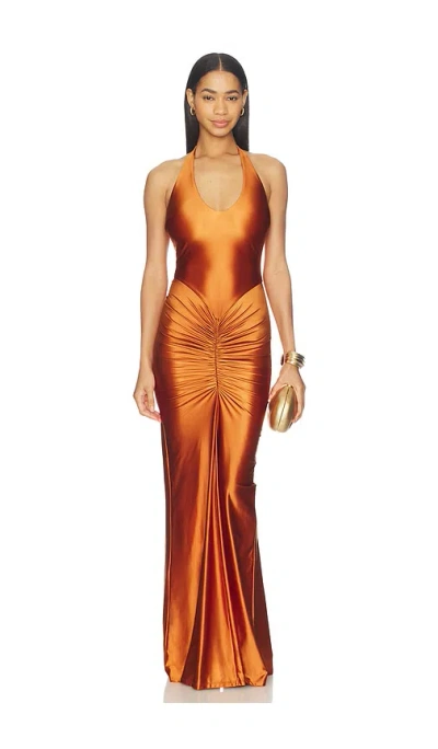 Delfi Joann Dress In Orange
