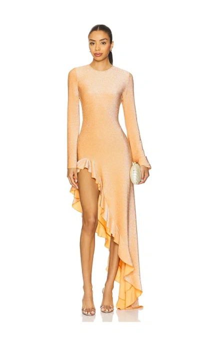 Delfi Rosalia Maxi Dress In Orange