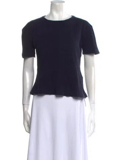 Pre-owned Delfina Balda Crew Neck Short Sleeve T-shirt In Blue