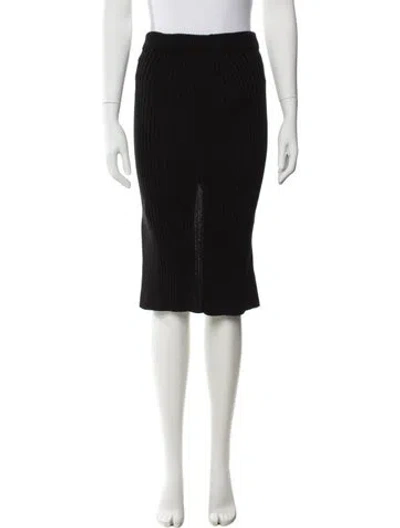 Pre-owned Delfina Balda Knee-length Skirt In Black