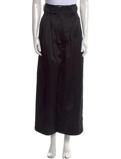 Pre-owned Delfina Balda Printed Wide Leg Pants W/ Tags In Black
