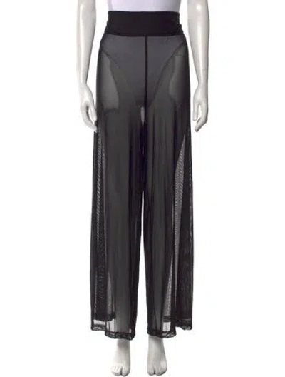Pre-owned Delfina Balda Wide Leg Pants In Black
