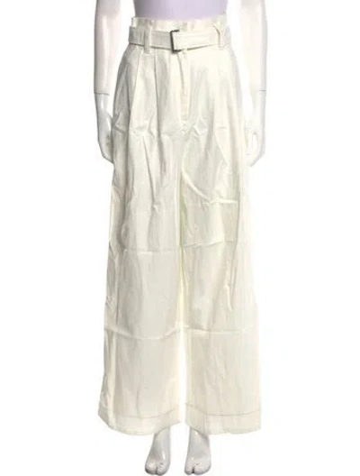 Pre-owned Delfina Balda Wide Leg Pants In Neutral