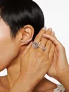 Delfina Delettrez 18k White And Yellow Gold Single Loop Diamond Ring In Metallic