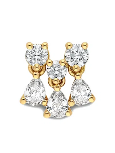DELFINA DELETTREZ 18K YELLOW GOLD DANCING DIAMONDS EARRING