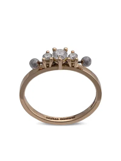Delfina Delettrez 18k Yellow Gold Diamond Two In One Ring