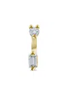 Delfina Delettrez 18k Yellow Gold Micro Piercing Diamond Earring In Gold