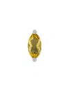 Delfina Delettrez 18kt Gold Dots Solitaire Beryllium And Pearl Earring In Yellow