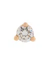 Delfina Delettrez 18kt Gold Dots Solitaire Diamond And Pearl Earring In White