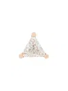 Delfina Delettrez 18kt Gold Dots Solitaire Diamond Earring In Metallic