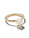Delfina Delettrez 18kt White And Yellow Gold Two In One Diamond Ring In Yellow Gold/white Gold