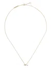 Delfina Delettrez 18kt Yellow And White Two In One Diamond Necklace In Gold/silver