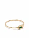 Delfina Delettrez 18kt Yellow Gold Micro-eye Emerald Ring In Gold
