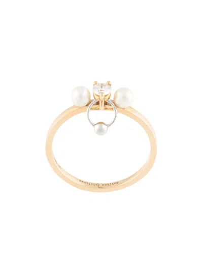 Delfina Delettrez 18kt Yellow Gold Two In One Diamond Ring