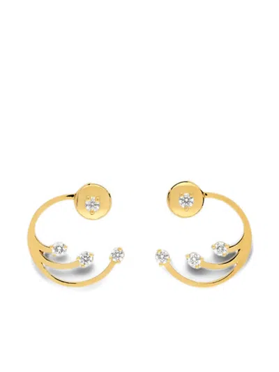 DELFINA DELETTREZ DIAMOND DOTS EARRINGS