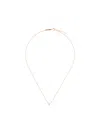 Delfina Delettrez Dots Solitaire Diamond Necklace In Metallic