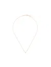 Delfina Delettrez Dots Solitaire Diamond Necklace In Metallic