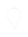 Delfina Delettrez Dots Solitaire Diamond Necklace In Metallic