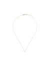 Delfina Delettrez Dots Solitaire Diamond Necklace In Metallic