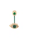 Delfina Delettrez 'eyes On Me' Diamond And Emerald Earring In Metallic