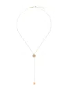 Delfina Delettrez Medal Micro Eye Necklace In Metallic