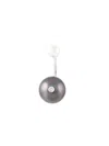 Delfina Delettrez 'pearl Piercing' Diamond Earring In Grey