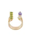 Delfina Delettrez Gold Today Tomorrow Dots Ring In Metallic