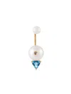 Delfina Delettrez 'trillion' Diamond Earring In White