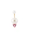 Delfina Delettrez 'trillion' Diamond Earring In White
