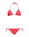 Delfina Woman Bikini Tomato Red Size L Nylon, Elastane