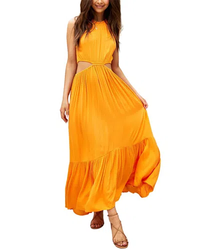 Deli S Delli.s Sleeveless Solid Maxi Dress In Orange