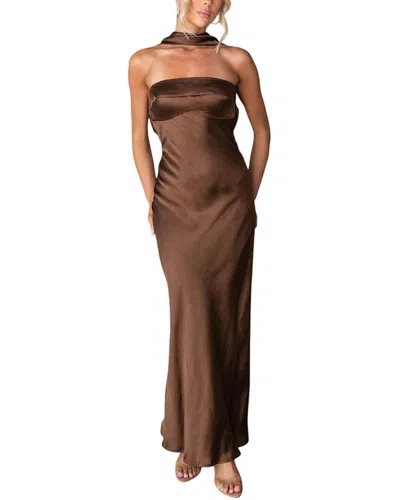 Deli S Maxi Dress In Brown
