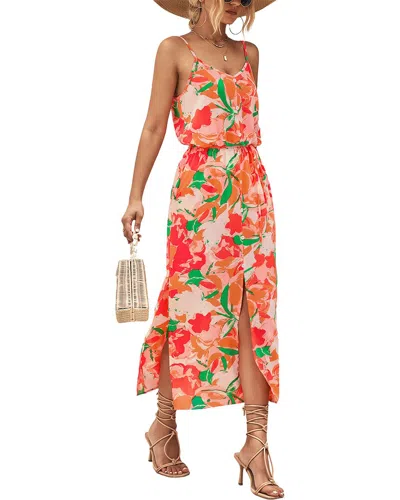 Deli S Midi Dress In Orange