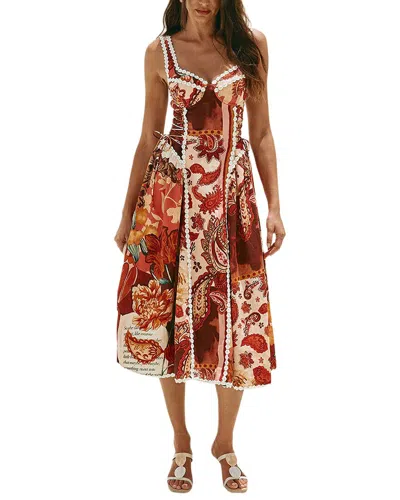 Deli S Midi Dress In Brown