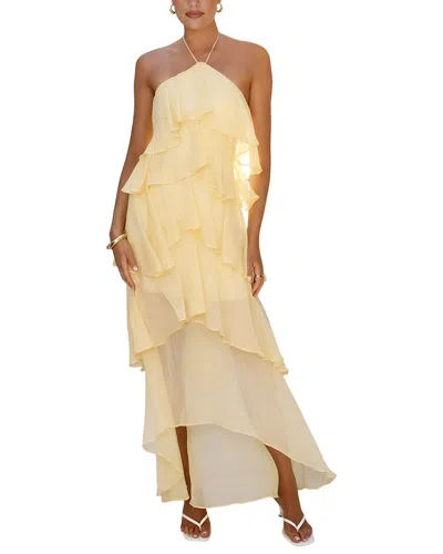 Deli S Midi Dress In Light Yellow
