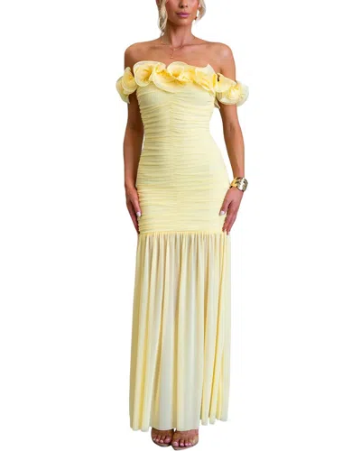 Deli S Off-the-shoulder Maxi Dress In Yellow