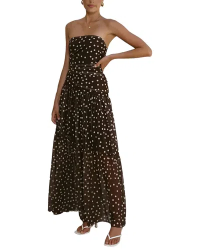 Deli S Printed Maxi Dress In Brown
