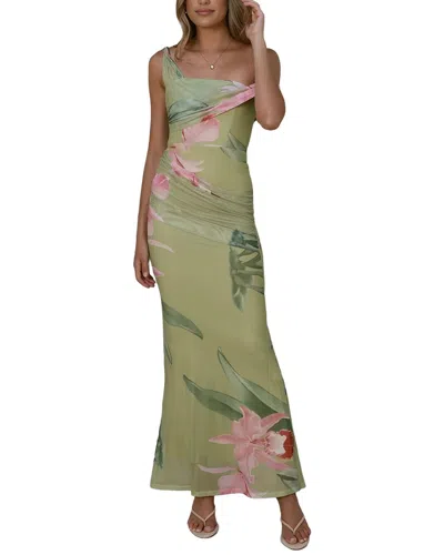 Deli S Printed Maxi Dress In Green