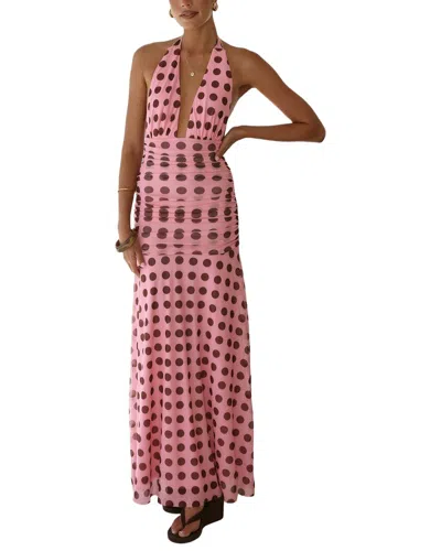 Deli S Printed Maxi Dress In Pink