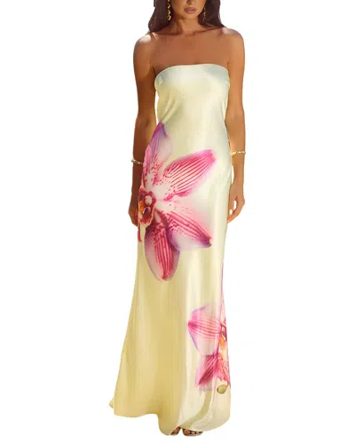 Deli S Printed Maxi Dress In Yellow