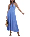 Deli S Solid Maxi Dress In Blue