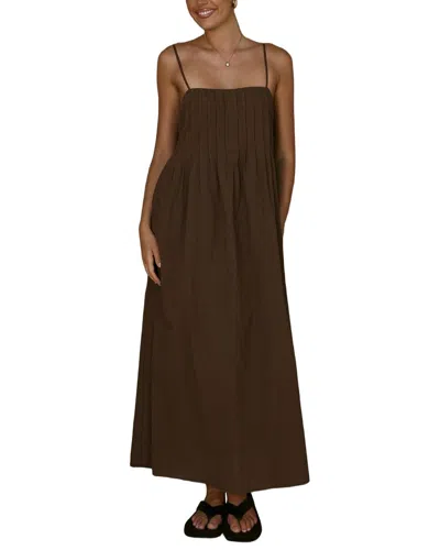 Deli S Solid Maxi Dress In Brown