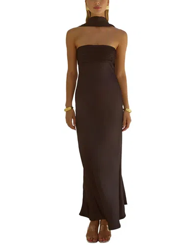 Deli S Solid Maxi Dress In Brown