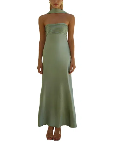 Deli S Solid Maxi Dress In Green