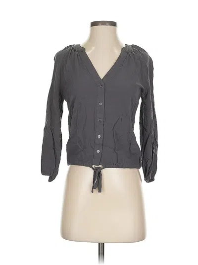 Pre-owned Delia's 3/4 Sleeve Blouse In Gray