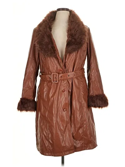 Pre-owned Delia's Coat In Brown