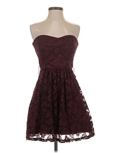 Pre-owned Delia's Cocktail Dress In Burgundy
