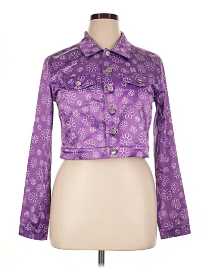 Pre-owned Delia's Long Sleeve Blouse In Purple
