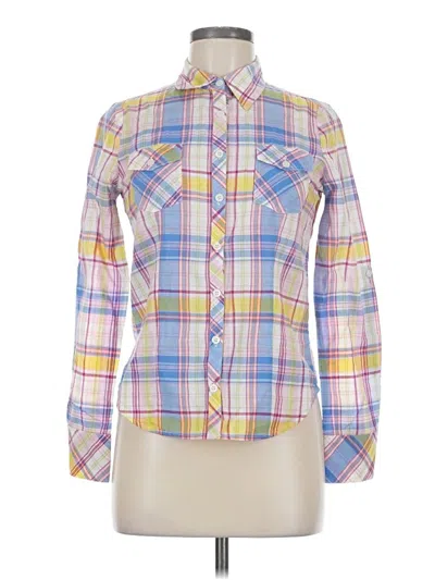 Pre-owned Delia's Long Sleeve Button Down Shirt In Yellow