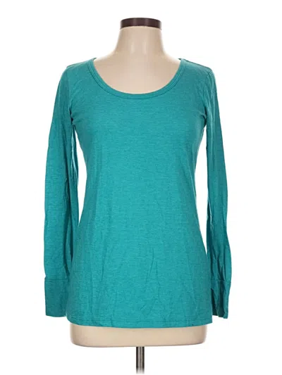 Pre-owned Delia's Long Sleeve Top Teal Scoop Neck Tops
